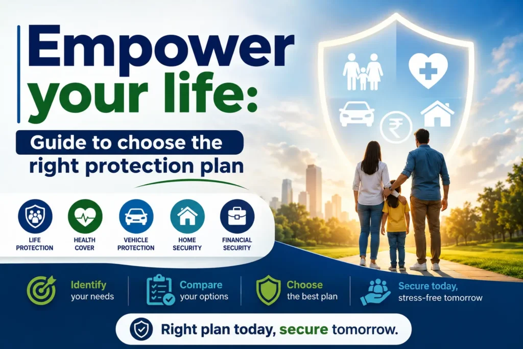 Choosing the right protection plan can feel confusing, especially when there are so many options available. Whether you want to protect your family, health, income, or future goals, the right plan can give you greater financial confidence and peace of mind. In this guide, “Empower Your Life: Guide to Choose the Right Protection Plan,” we’ll explain the key things to consider before making a decision. From understanding your needs and comparing coverage to checking costs, benefits, and exclusions, you’ll learn how to choose a protection plan that fits your life and budget.