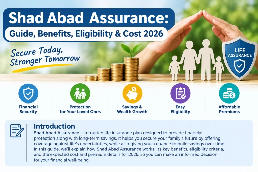Shad Abad Assurance: Guide, Benefits, Eligibility & Cost 2026